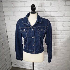 Polo Jean's Co. Ralph Lauren Ladies Size Large Medium Wash Vintage Jean Jacket